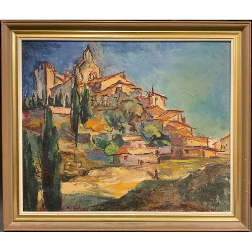 1189 - M. J. Lombier 
Montpellier 
signed, dated 1951 verso, oil on canvas, 39cm x 47cm.