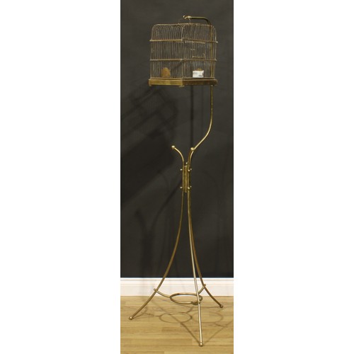 Brass Bird Cage And Floor Stand Auction