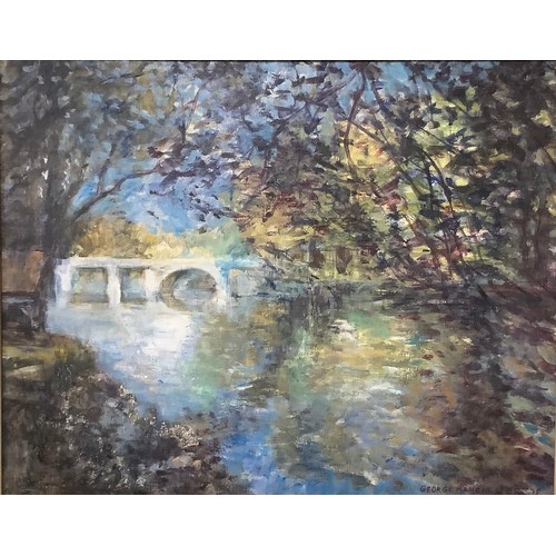 1157 - George Manchester ARCA (1922 - 1996)
Reflets dans L'eau (The Bridge at Grez sur Loire, from Delius' ... 