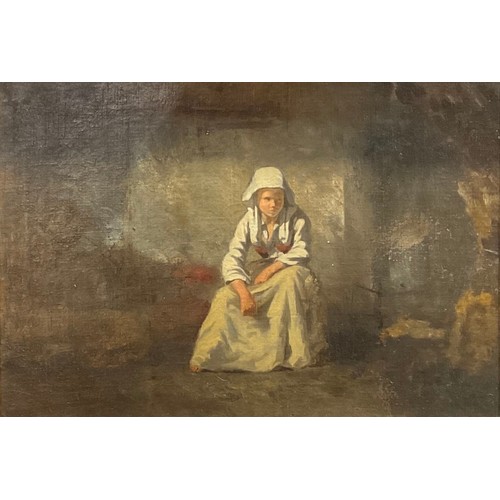 1009 - Continental School (19th century)
Deep in Thought
oil on canvas, 28.5cm x 41.5cm