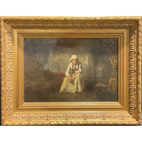 1009 - Continental School (19th century)
Deep in Thought
oil on canvas, 28.5cm x 41.5cm