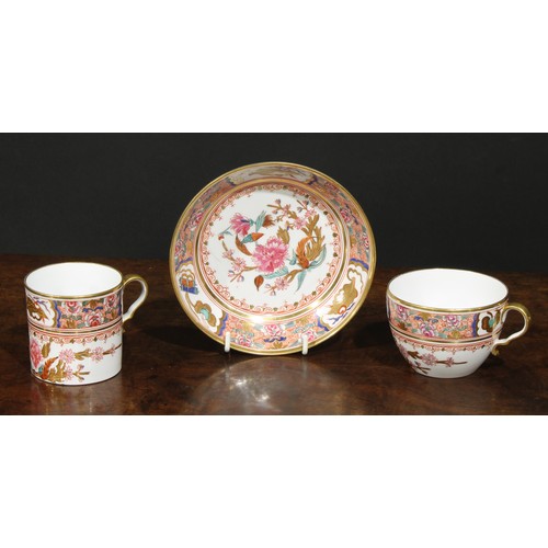 130 - A Josiah Spode II period 868 pattern tea and coffee service, decorated in the Japanese Kakiemon styl... 