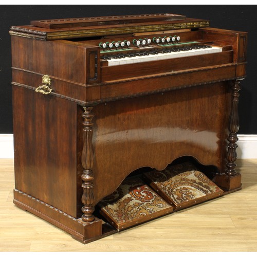 2554 - A 19th century French harmonium, new patent model, by Alexandre et Fils, Paris, retailed by Chappell... 