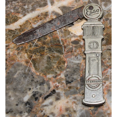 2156 - Automobilia - Petroliana - Machirology - an early 20th century novelty advertising penknife, as an E... 