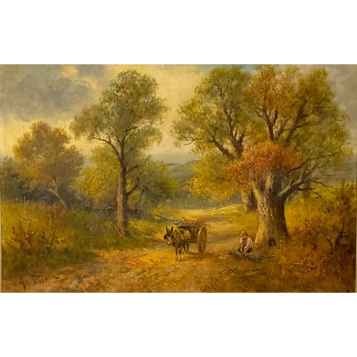 1154 - G Turner (19th century)
Taking a Rest
signed, oil on canvas, 39cm x 60cm