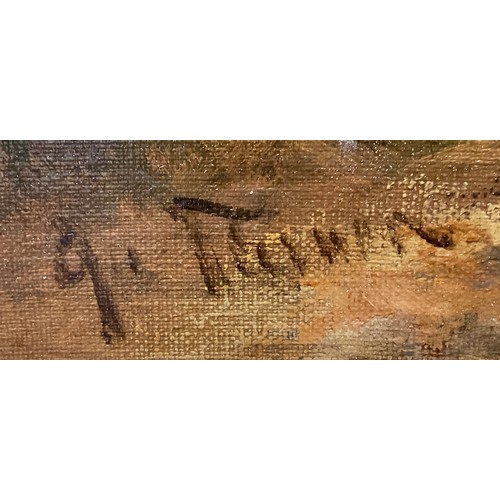 1154 - G Turner (19th century)
Taking a Rest
signed, oil on canvas, 39cm x 60cm