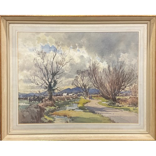 1137 - Roland Spencer Ford (1901 - 1990)
Flood Water, Oswestry, Shropshire
signed, label to verso, watercol... 