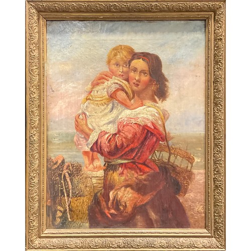 1069 - English School (19th century)
Mother and Child
oil on canvas, 55cm x 42cm