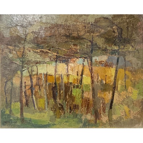 1080 - R.C. Tough
Woodland
signed Cecil Tough, oil on canvas, 39.5cm x 49.5cm