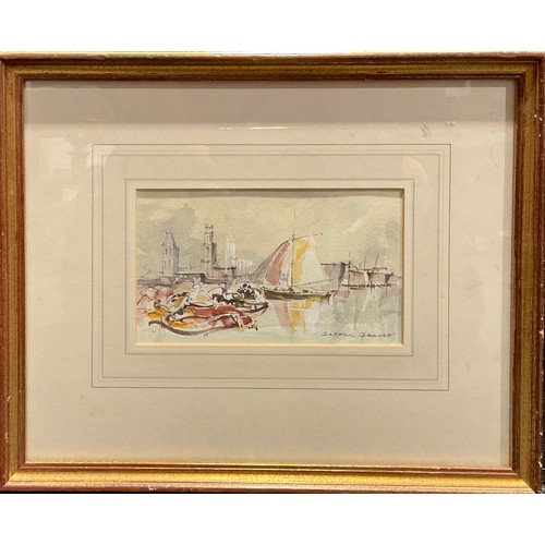 978 - Anton Pearce
Venice
signed, watercolour, 10cm x 17cm