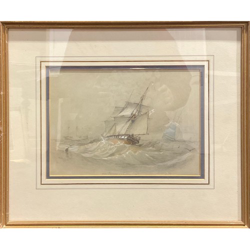 1046 - Maritime School (19th century)
HMS Childers
pencil and watercolour, 21cm x 29cm