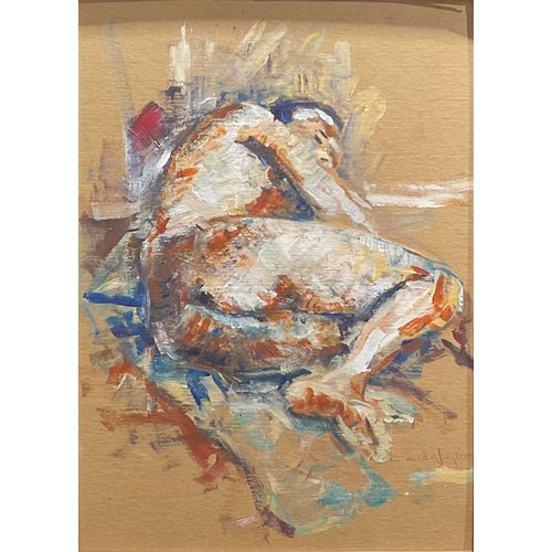 1017 - David Naylor (20th century)
Abstract Figure
oil on board, watercolour, 44.5cm x 31.5cm