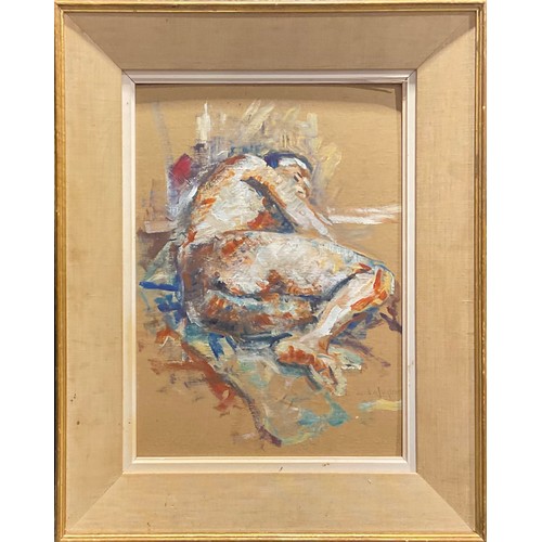 1017 - David Naylor (20th century)
Abstract Figure
oil on board, watercolour, 44.5cm x 31.5cm