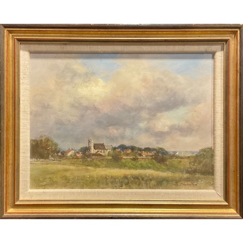 1203 - Owen Waters (1916-2004)
Acle, Norfolk
signed, oil on board, 29.5cm x 39.5cm