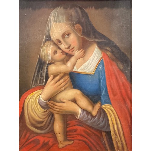 1010 - Continental School (19th century)
Madonna and Child
oil on canvas, 48cm x 36cm