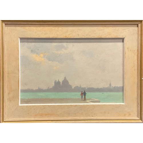 1158 - Gerald Norden (1912–2000)
Santa Maria della Salute from San Giorgio
signed dated 81, oil on hardboar... 