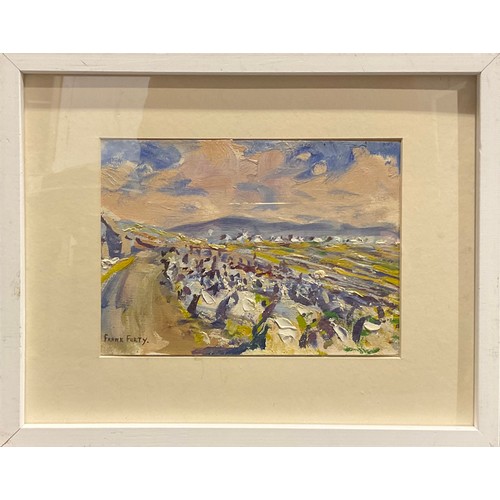 1124 - Frank Forty (1902–1996)
County Wicklow
signed, oil on board, 16.5cm x 23cm