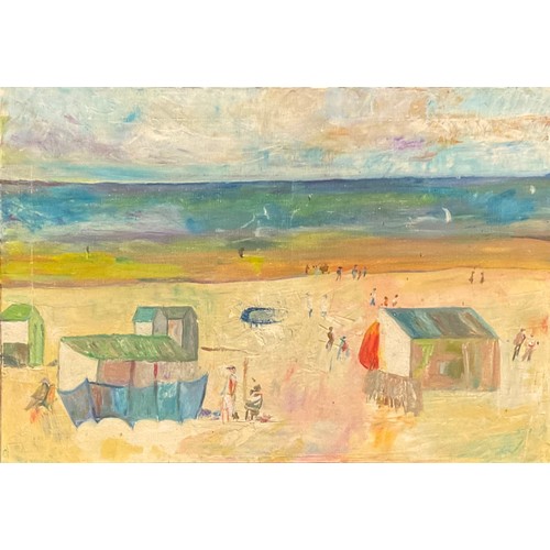 1133 - Modern British School
A Day at the Beach
oil on canvas, 37.5cm x 55cm