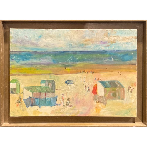 1133 - Modern British School
A Day at the Beach
oil on canvas, 37.5cm x 55cm