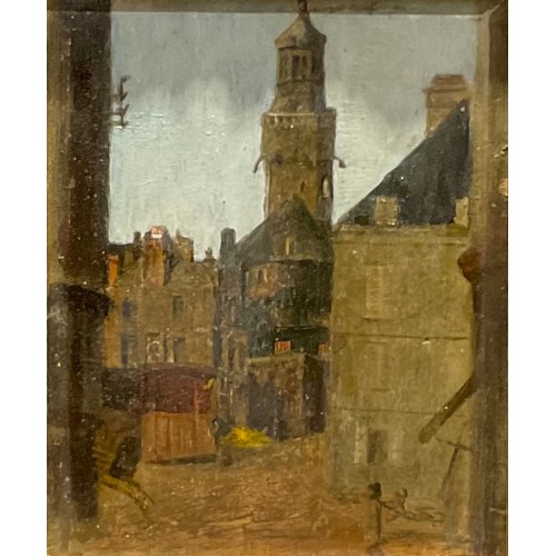 1151 - Frederick Charles Winby (1875-1959)
Renaissance Courtyard, 26.5cm x 16.5cm, oil on canvas laid on bo... 