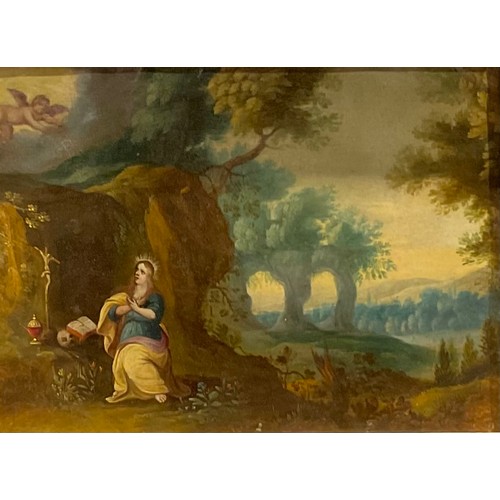 1007 - Continental School (18th/19th century)
The Annunciation
oil on copper panel, 15.5cm x 21.5cm