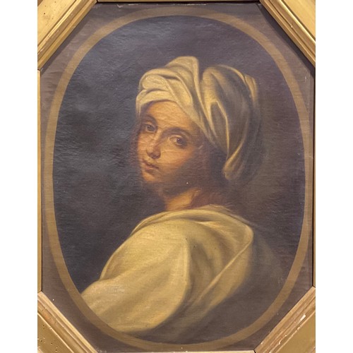 1005 - After Guido Reni (19th century)
a pair, portrait of Beatrice Cenci and a woman in prayer
oil on canv... 