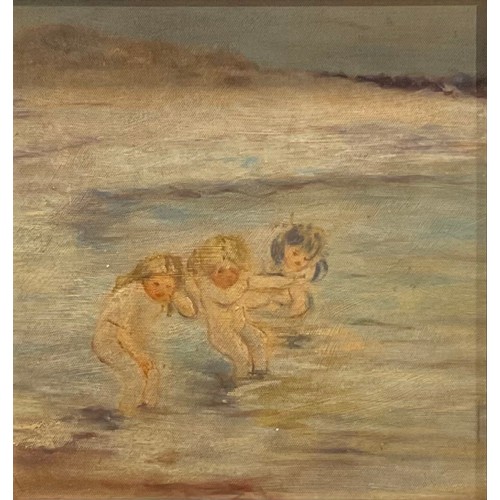 1077 - English School (20th century)
Dipping a Toe
oil on panel, 24.5cm x 22.5cm