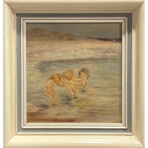 1077 - English School (20th century)
Dipping a Toe
oil on panel, 24.5cm x 22.5cm