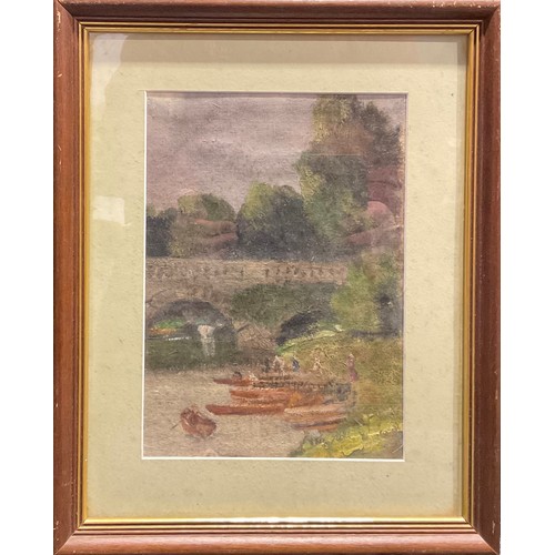 958 - Attributed to Ronald Ossory Dunlop
Messing Around in Boats
oil on canvas laid on board, 26cm x 18.5c... 