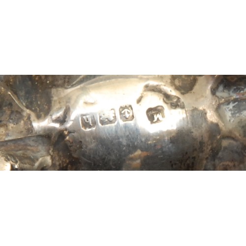 782 - An Edwardian silver novelty pen wipe, as a pig, 7cm long, Birmingham 1907