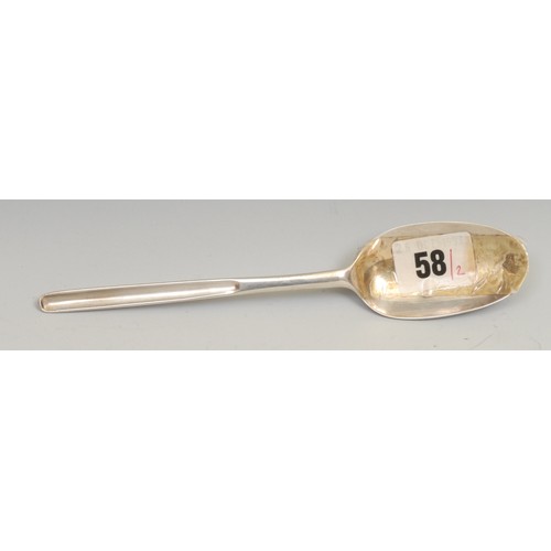 492 - A George II silver fancy-back marrow spoon, 20cm long, London 1741

Provenance: Christie's, 26th Oct... 