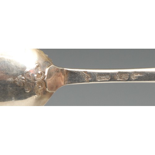 492 - A George II silver fancy-back marrow spoon, 20cm long, London 1741

Provenance: Christie's, 26th Oct... 