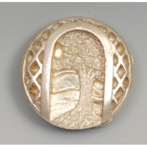 837 - Malcolm Appleby - an Elizabeth II cast silver medallion, The National Trust for Scotland Diamond Jub... 