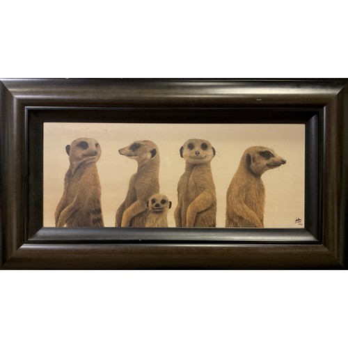 58 - Jonathan Truss (British 1960), by and after, Meercats Family Portrait, signed, limited edition 78/19... 