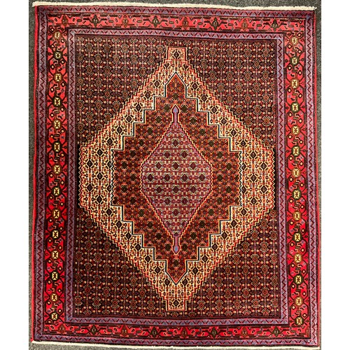 97 - A North West Persian Senneh rug, 160cm x 130cm.