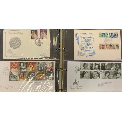 335 - Stamps - An album of Royalty related covers, Royal trips, first day covers etc