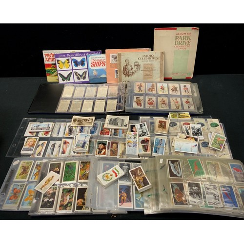 338 - Box of cigarette and trade cards, loose and in sleeves qty