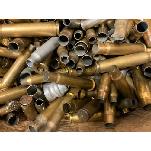 359 - Militaria - Shooting - a collection of brass bullet casings, various types and calibres