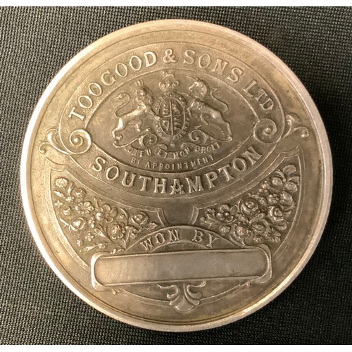 376 - Horticulture - a 19th century presentation medal, awarded by Toogood & Sons Ltd, Southampton, 5cm di... 