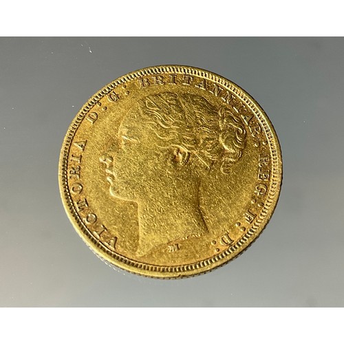 427 - A Victorian sovereign, London mint, 1881, 8g gross