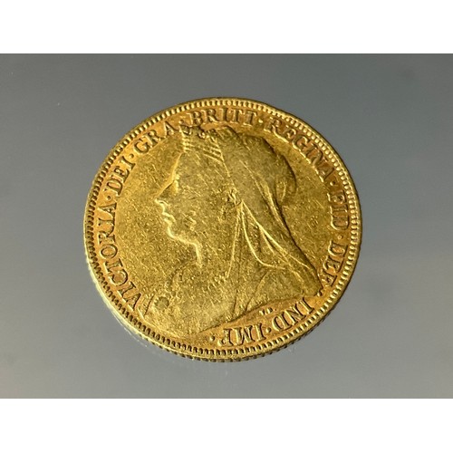 436 - An Edwardian sovereign, Melbourne mint, 1901, 8g gross