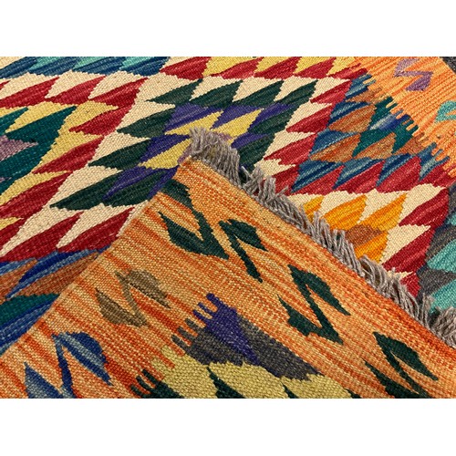 141A - A Turkish Anatolian Kilim rug, 200cm x 75cm.