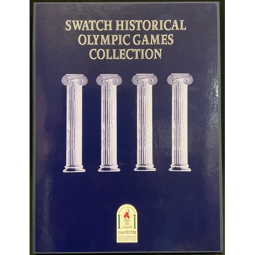 60 - A Limited Edition Swatch Historical Olympic Games Collection Boxed Set, C.1996 Includes nine swatch ... 