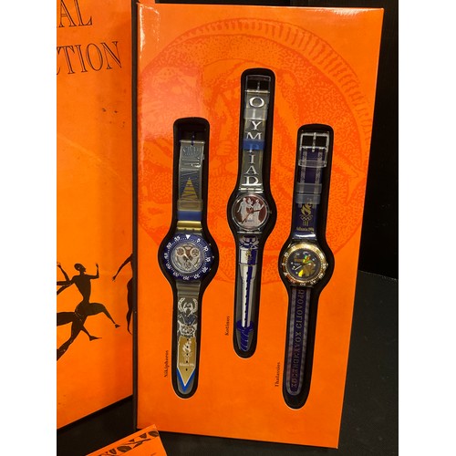 62 - A Limited Edition Swatch Centennial Olympic Games Collection For Honour and Glory boxed set, Atlanta... 