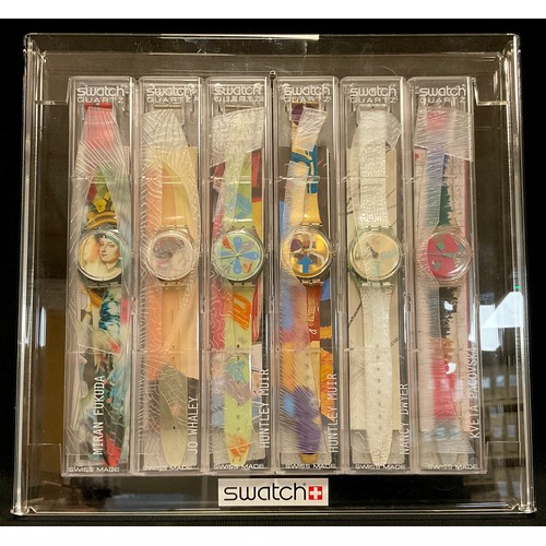 65 - Swatch - Spring Summer 1997 Artists collection comprising Miran Fukada  GN 170 The Lady & The Mirror... 