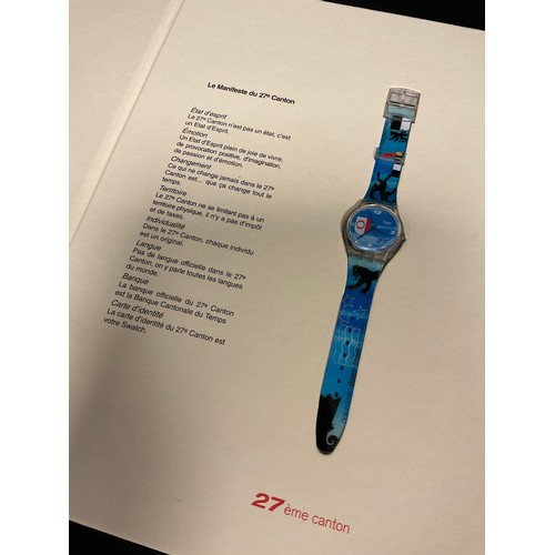 66 - A limited edition Swatch Canton 27 Expo 2002 boxed set, GZS18, containing four wristwatches, GZ172 K... 