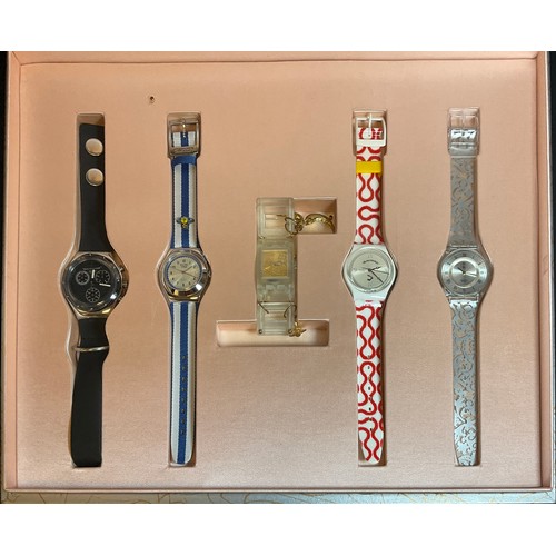 67 - A Vivienne Westwood for Swatch Limited Edition Flying Time Watch Collection, issued 2001, in a speci... 