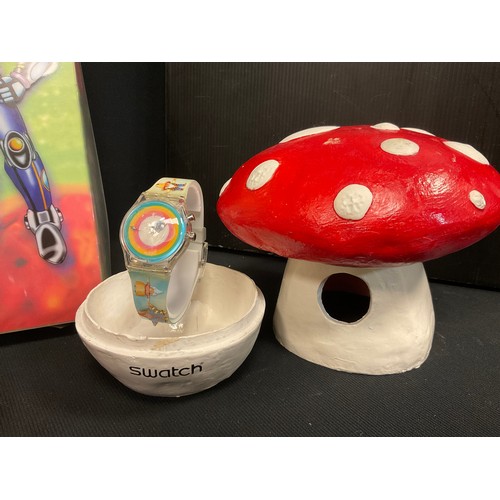 80 - Swatch Watches  - Collectors Club Special GZ901 Gnomania 2149/19999 with Toadstool box; GN176 Love b... 