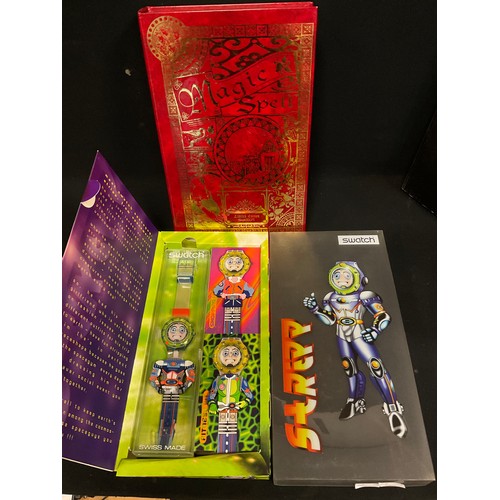 80 - Swatch Watches  - Collectors Club Special GZ901 Gnomania 2149/19999 with Toadstool box; GN176 Love b... 