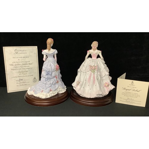 5088 - A Royal Worcester figure, Royal Debut, for Compton & Woodhouse, limited edition 360/12,500, CW159, 2... 